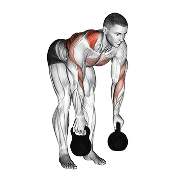 Alternating Kettlebell Row demonstration