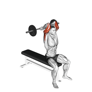 Lying Close-Grip Barbell Triceps Extension Behind The Head demonstration